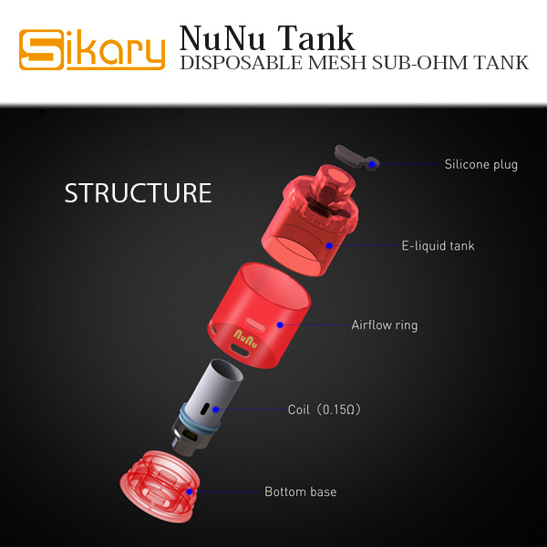 Sikary  OG(NuNu) Tank – DISPOSABLE MESH SUB-OHM TANK