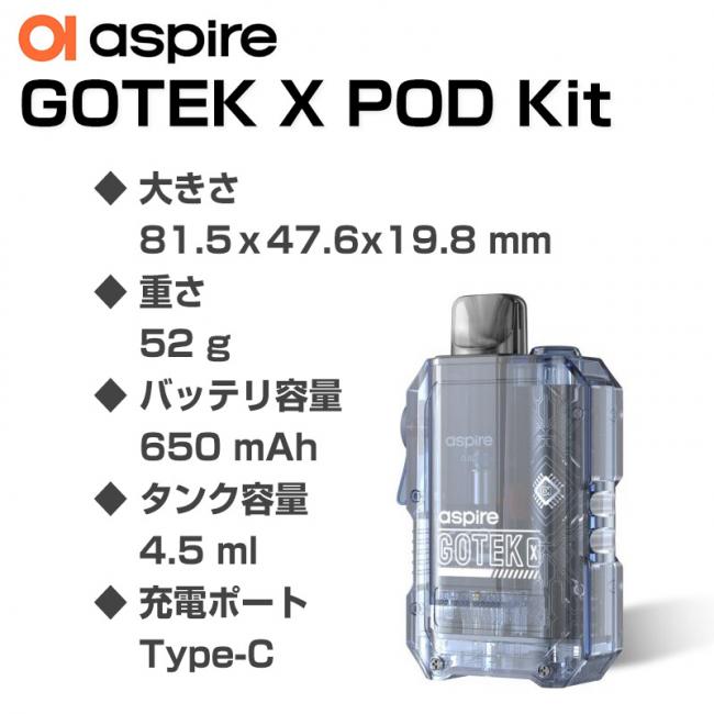 aspire GOTEK X POD Kit