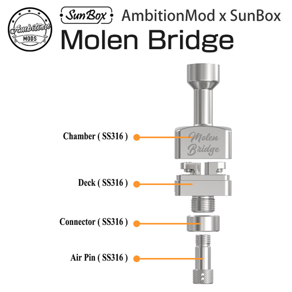 AmbitionMods Molen Bridge for 2.0 BOX MOD