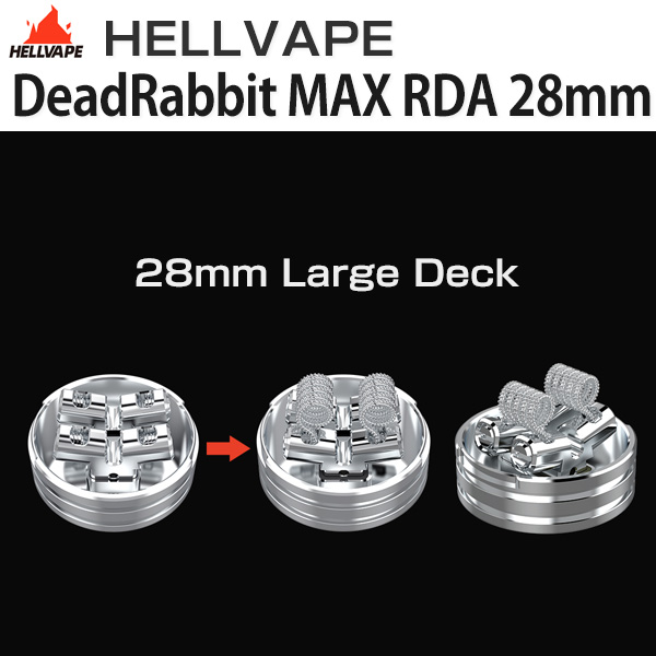 HELLVAPE DeadRabbit MAX RDA 28mm