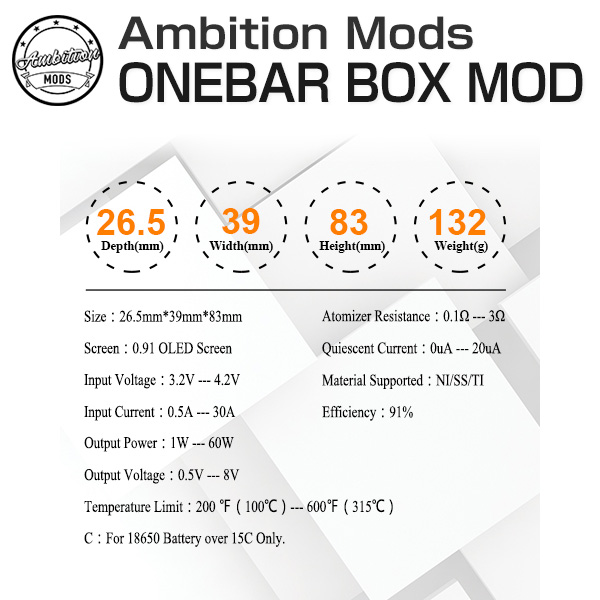 Ambition Mods ONEBAR BOX MOD