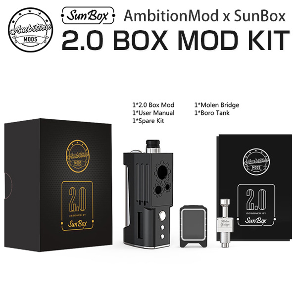 AmbitionMod 2.0 BOX MOD Kit designed by SunBox