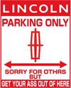 LINCOLN　パーキングサイン